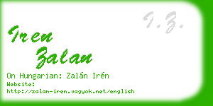 iren zalan business card